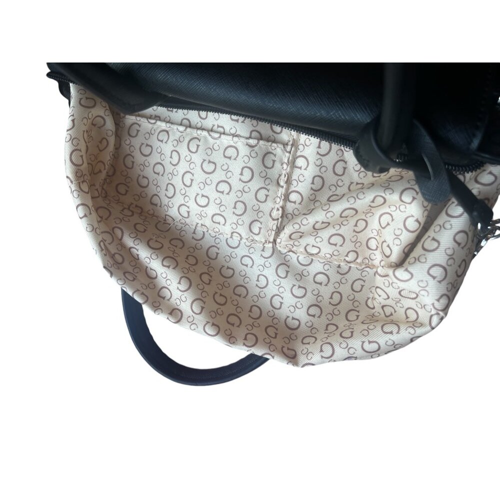 Guess Black Handbag with Logo Cross Body Detachable Strap and Tag - Picture 14 of 16